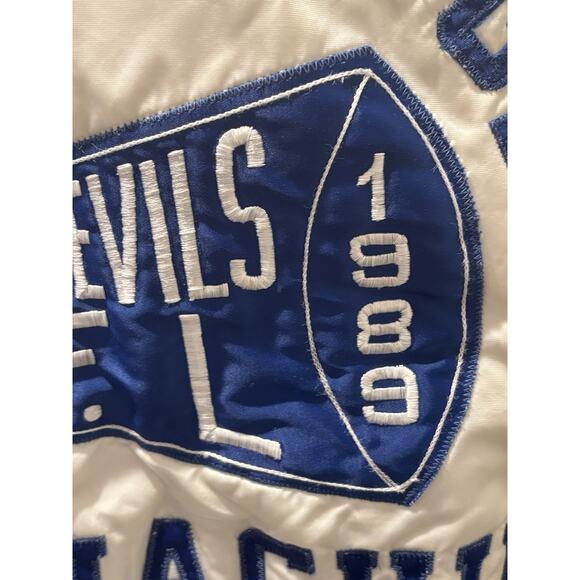 Vintage Varsity Jacket, M, Blue Devils, Moonachie NJ 1989 - Picture 8 of 11